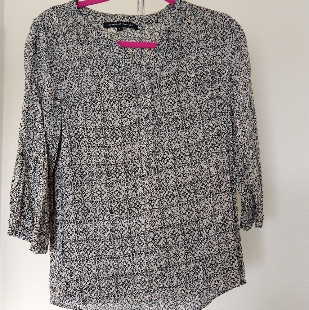 Three quarter sleeve blouse